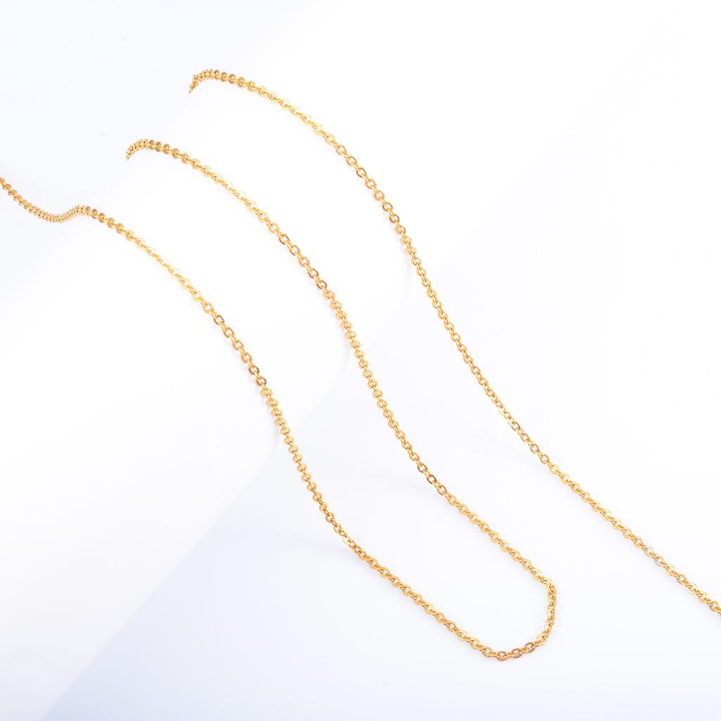 Classic Stainless Steel Link Cable O Chain Necklace for Women Men Choker on the Neck Collarbone Jewelry Accessories DIY Gift