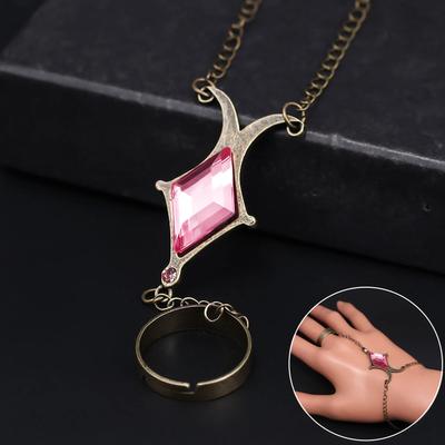 Anime-Charakter Magica Akemi Homura Cosplay Armband Diamantförmiger lila Edelstein Handkette Requisiten Schmuck Geschenke
