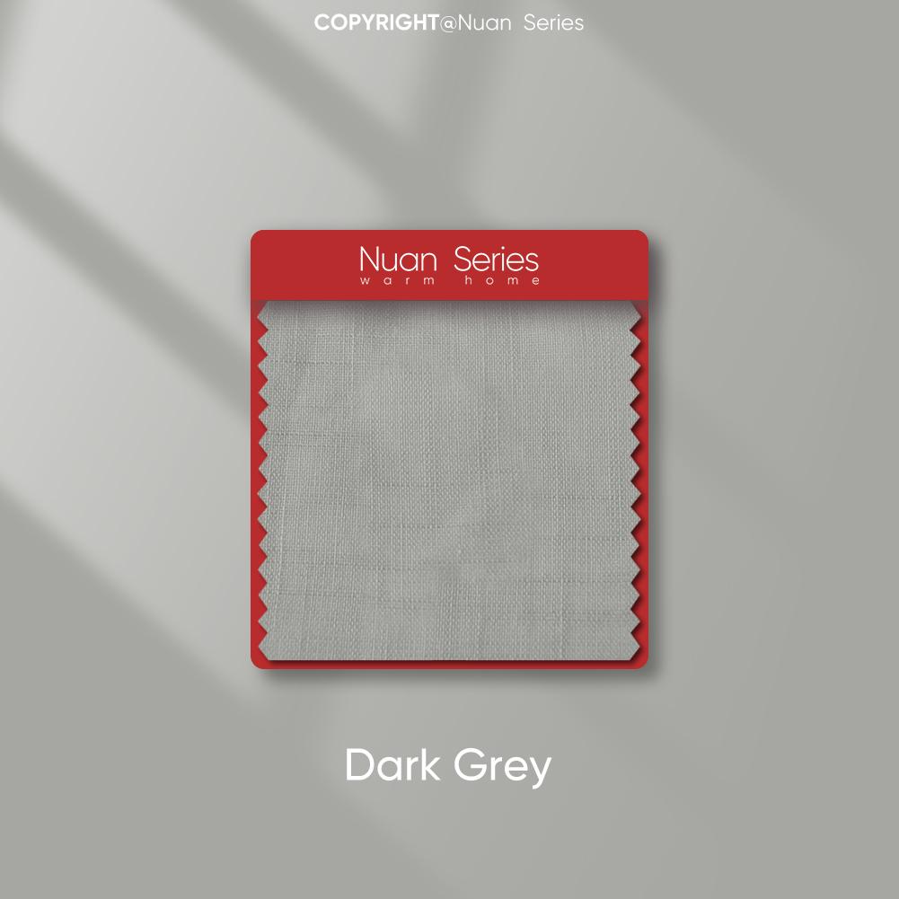 

1 шт. серия Nuan, модная и универсальная однотонная занавеска с кружевной отделкой для декора небольшого окна 70x42 см W70cm x L42cm темно серый