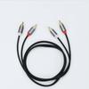 Shielded Double Lotus Head Audio Aux Cable Audio Video Cable HIFI 2RCA To 2RCA Amplifier Cable 1m/1.5m/2m/3m/5m Gold-platingGood product