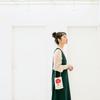 Hobonichi Drawer Pouch Hanging by Ichiro Yamaguchi HANA AKA Red Floral Cotton Storage Organizer Bag 185x122x70mm Japan