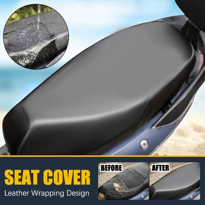 PU Leather Motorcycle Seat Cover Waterproof Sunproof Breathable Motorcycle Scooter Seat Cushion Protection Covers Accessories