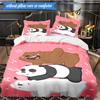 Nightly Friends Bears Adventure 3pcs K-pop Music Group Bedding set,Ideal for Bedroom, Dormitory,Including Duvet Cover And 2pcs Pillowcases,Fan Gifts