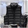 Autumn and Winter New Ribs, Vest, White Duck Down Jacket, Stand-neck Vest, Warm Puffs, and Thickened Vest.