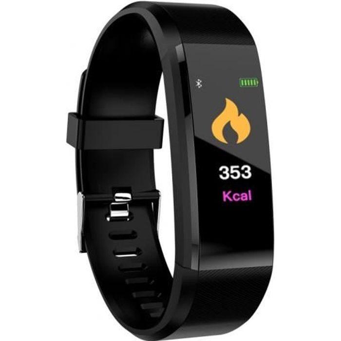 Bracelet connecté Bluetooth Fit-up aille unique Noir
