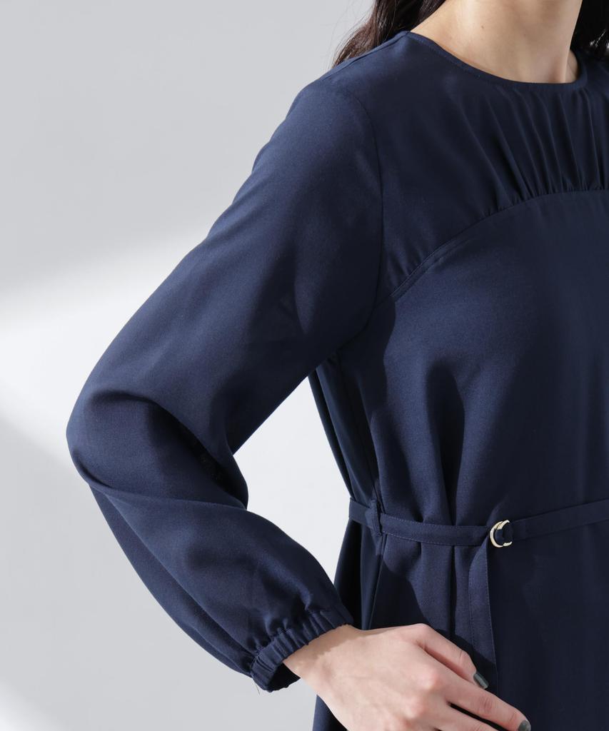 Nano Universe Belted Viella Size S Women's Dress, 040, Beige, 669-5119308