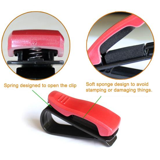 Multifunctional Shape Vehicle S Clip Car Ticket Holder Mount Sunglasses Clamp