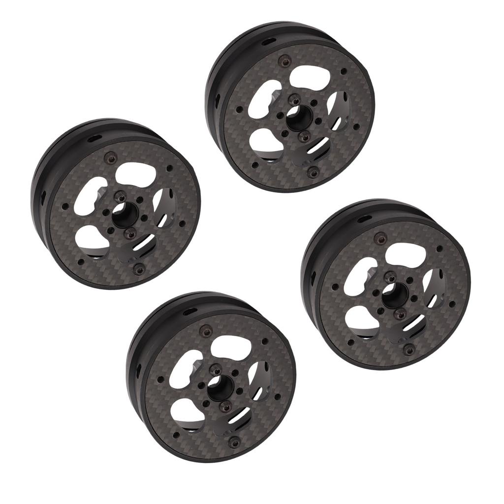 4Pcs Beadlock Wheels 2.2in Ultra Lightweight Composite Material Faceplate for 1 10 RC Crawler Car