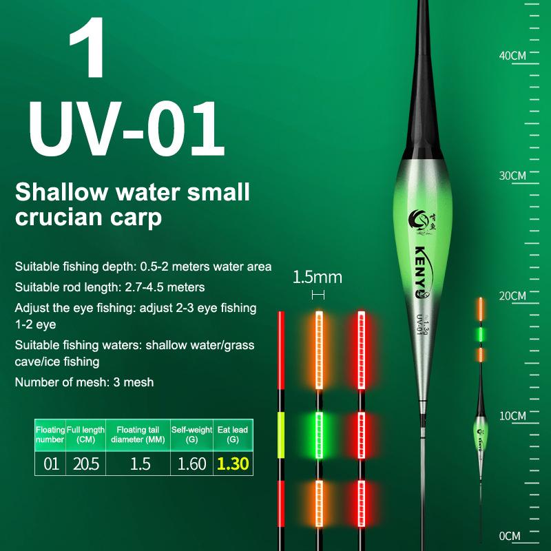 Smart Led Fishing Float Highly Sensitive Remind Buoy Gravity Sensor Glowing Electric Night Fishing Strobe Long Tail