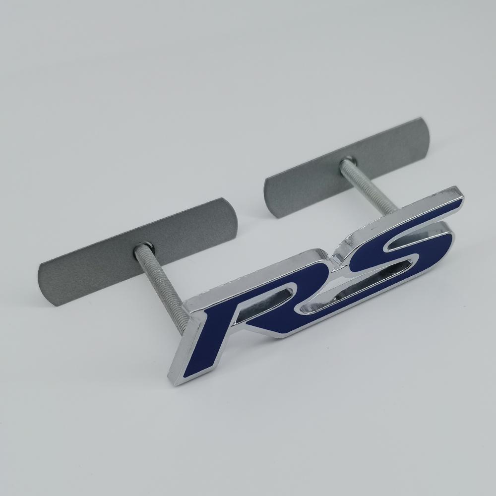 MPC4 3D Metal Logo RS Emblem Letters Car Front Grille Badge Rear Trunk Sticker For Honda Civic City Fit Shuttle Jazz Car Acceessories