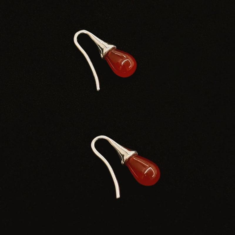 

MARTA 925 silver. Carnelian earring Silver