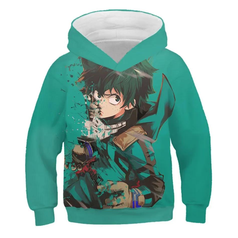 Morsomme hettegensere for gutter og jenter med Boku No Hero Academia-trykk, My Hero Academy-gensere til barn, morsomme anime-gensere