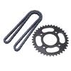 136 Links Chain 428 37T Motorcycle Drive Chain with Sprocket for 43cc 49cc Minimoto Moped Scooters 2 Stroke Pocket Bike