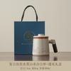 Ink landscape Ru kiln teacup ceramic filter mug with lid personal office water cup tea cup