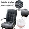 1PC Premium Integrated Velvet Seat Cushion Thickened Anti-slip Breathy Backrest Waist Support Cushion for Dorm Floor Car Office