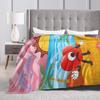 Bad Bunny Blanket Coral Fleece Plush Spring Autumn  Multi-function Soft Throw Blankets for Sofa Office Bedspread