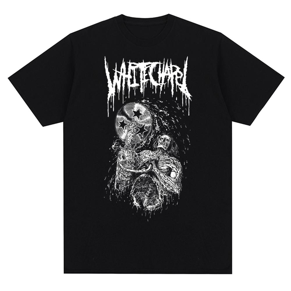 Pánské tričko Oblečení Unisex Whitechapel Deathcore Kapela Tištěná trička Ležérní topy Krátký rukáv Módní Oversized trička