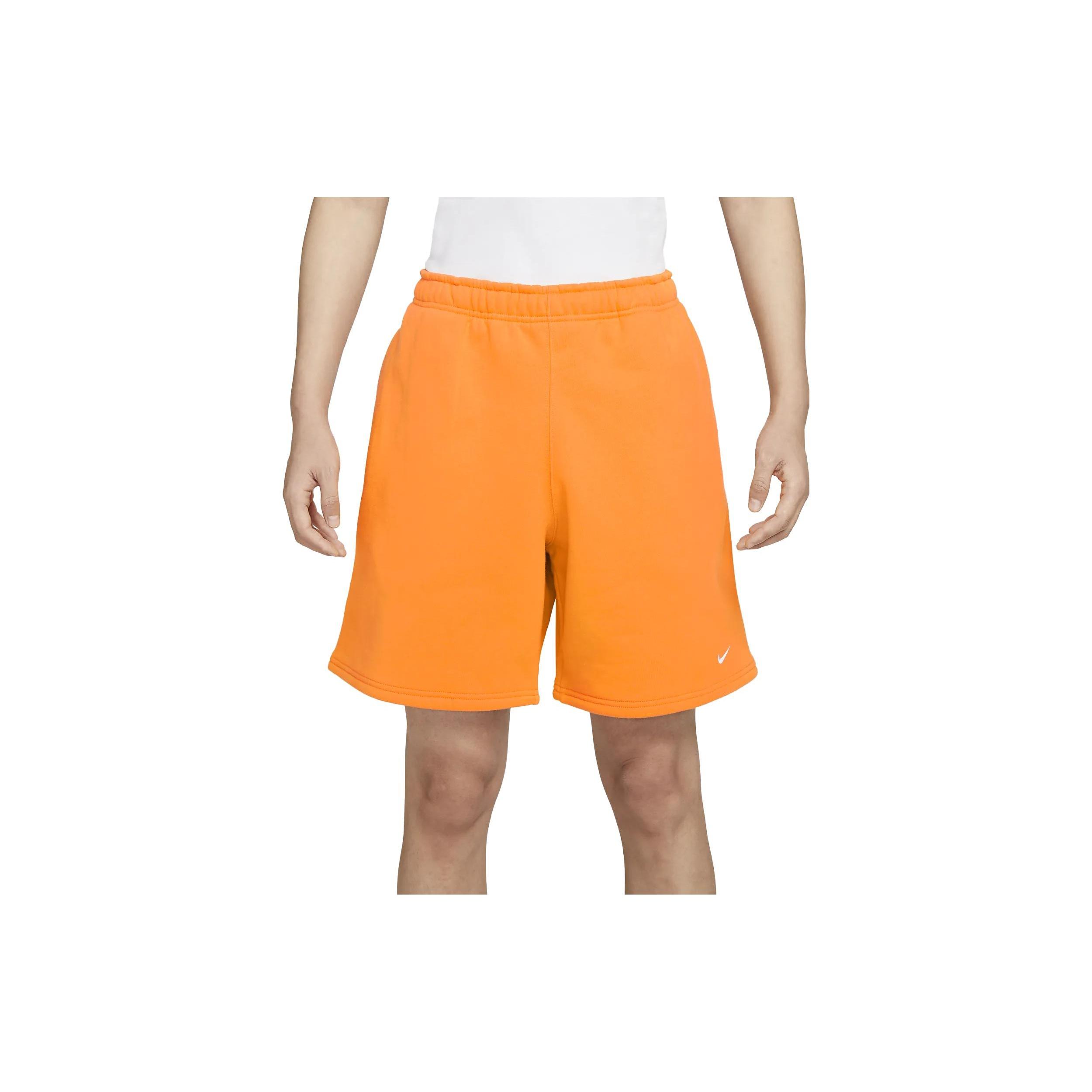 Nike Solo Swoosh Fleece Shorts Orange Men s DV3056-836 S