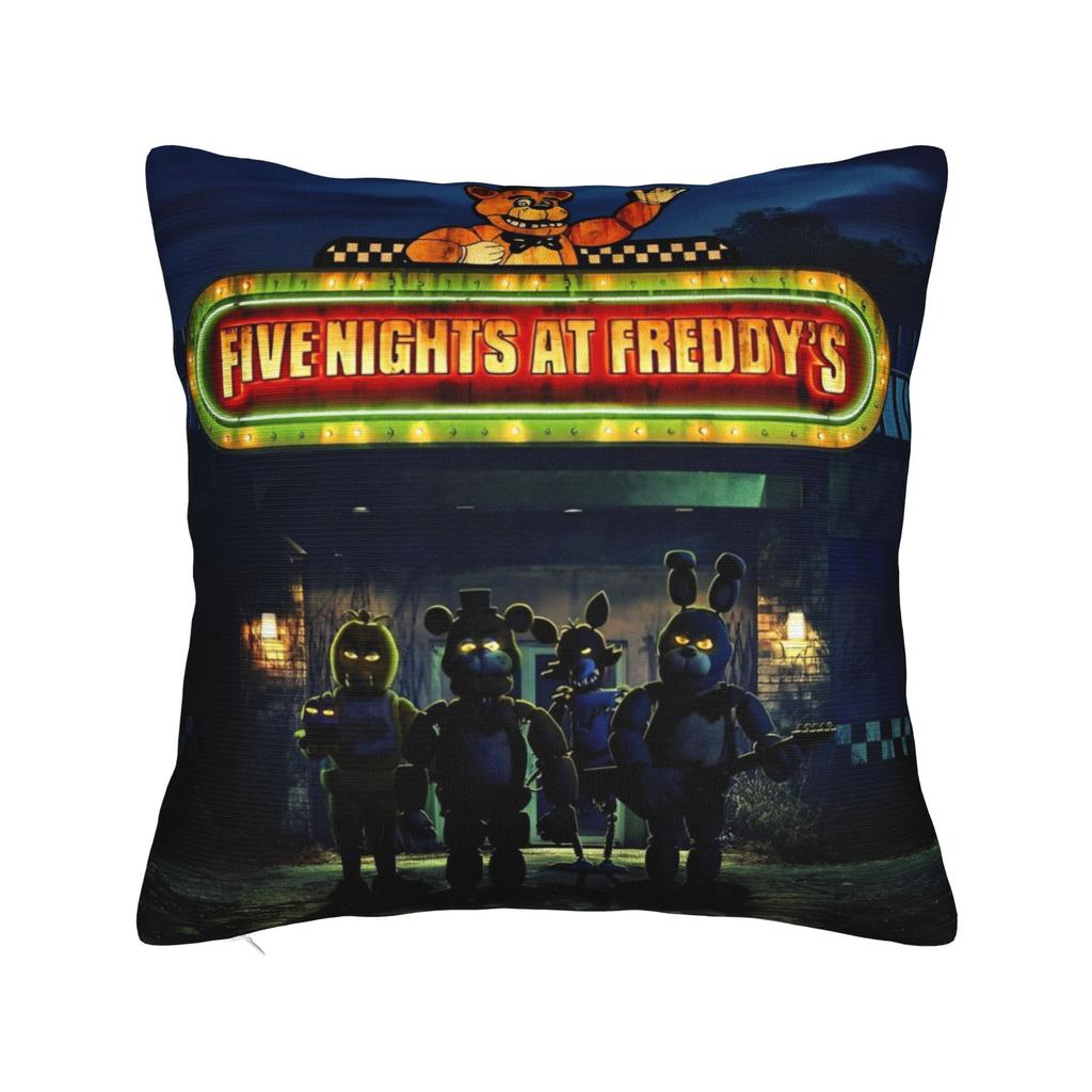 Fnaf Horror Rock Music Pillowcase Polyester Cushion Cover Gift Pillow Case Cover Home Dropshipping 45X45Cm