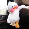 Blue Coat Straw Hat Duck Car Tissue Box Cute Doll Doll Tissue Box Hanging Car Paper Box Car Decoration Accessories