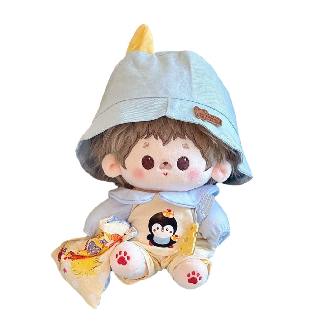 Cotton Material Doll Clothes Multicolor Miniature Dress House Accessories Doll Cap  Changing Game