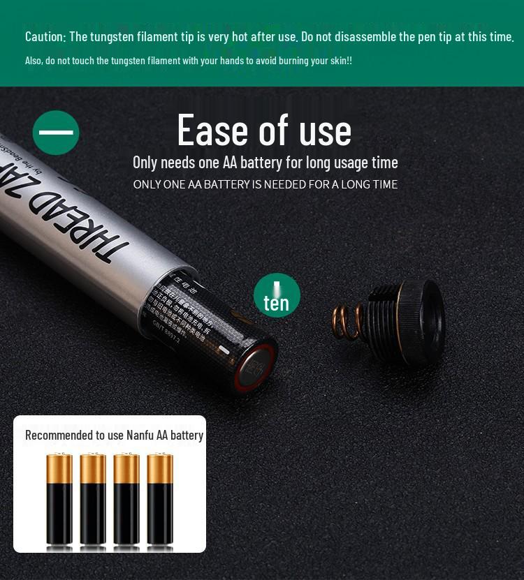Hand-Woven Rope Heat Cutter & Line Splicing Tool E18 - Not a Soldering Iron