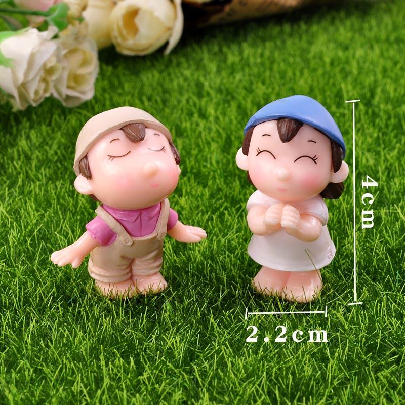 

Пара фигурок Миниатюры Садовые принадлежности для фей Украшения Гномы Террариумы Бонсай Домашний кукольный домик Аксессуары Украшения своими руками