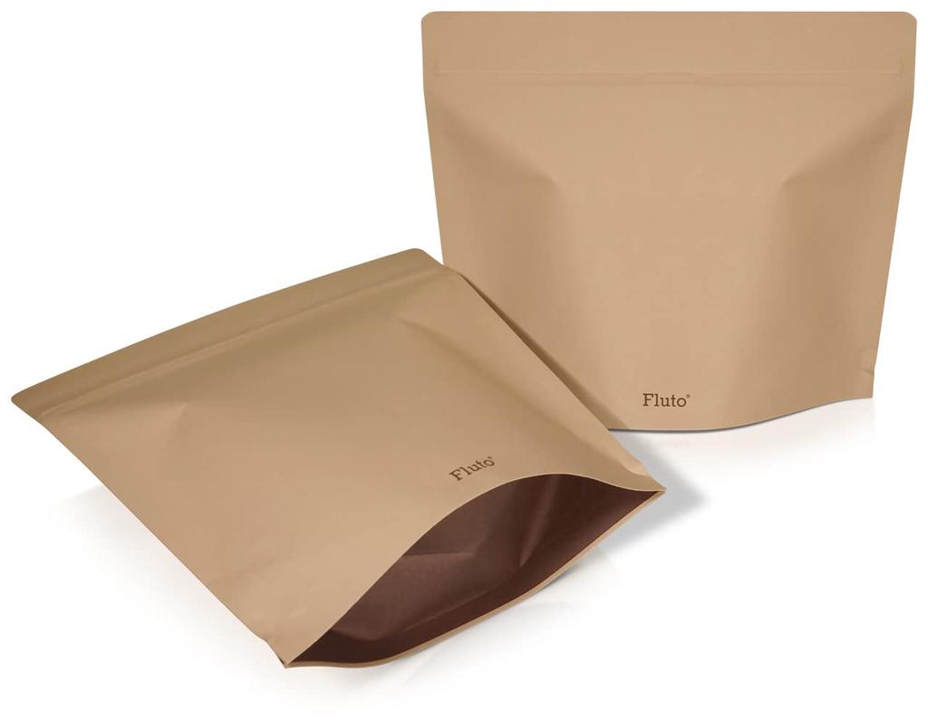 Fluto Strong Bags with Disposable Sanitary Box 30 Bags X 2 Odor-Proof Zipper, Bags, Medium, Natural,