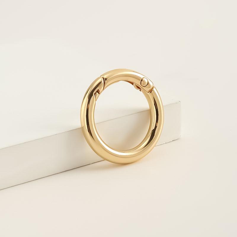 Zinc Alloy Electroplated Spring Ring Keychain & Jewelry Buckle