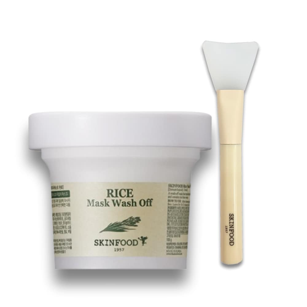 

skinfood rice mask wash off 120g + 1 wash off silicone brush