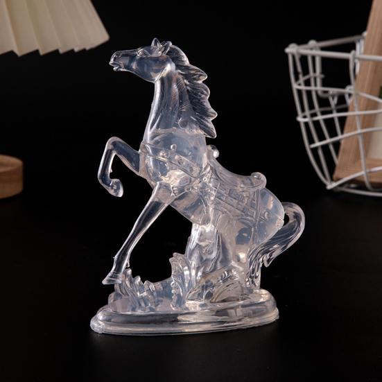 Night Light Night Lamp with Colorful Flashing Acrylic Pony Figure Decorative Lights Battery Operated Room for
