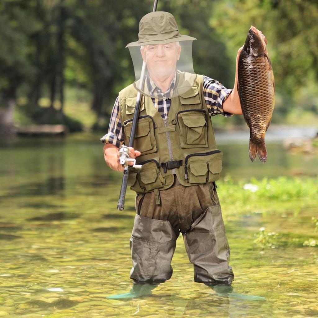 Mosquito Hat With Hiddens Net Mesh Repellent Insect Bee Protection Men Women Outdoor Sunscreen Fishing Cap