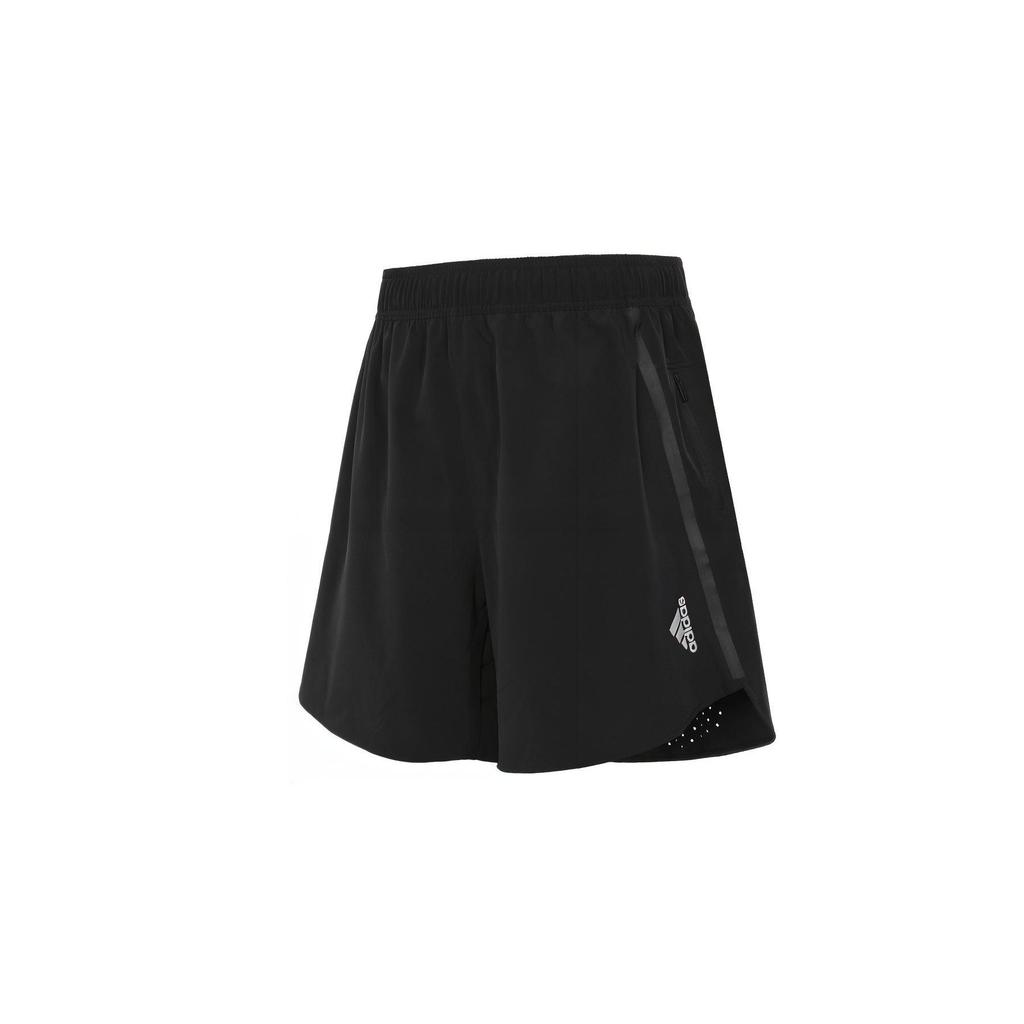 Adidas Solid Color Drawstring Breathable Training Shorts Men Bottoms Black HE3013