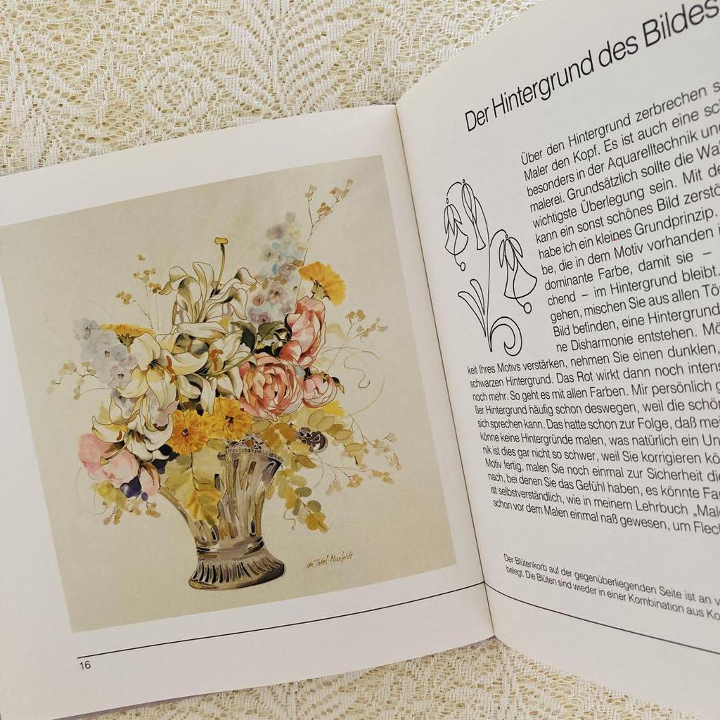 [USED] Foreign books, old books, silk painting books, German, art, design