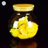 Heat-Resistant Transparent Glass Storage Jar for Food, Dried Fruit, Grains, and Tea
