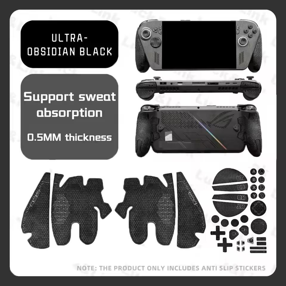 Professional Textured Soft Rubber Pads Handle Grips for ROG Xbox Ally/X Trackpads Skin Grip Enhancement Back Button Stickers Set