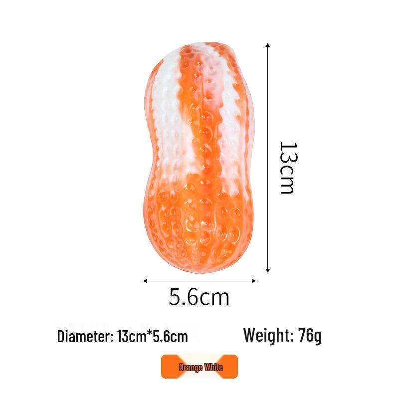 Dog Chew Toy - Squeaky & Durable Milk Peanut Carrot for Self-Entertainment