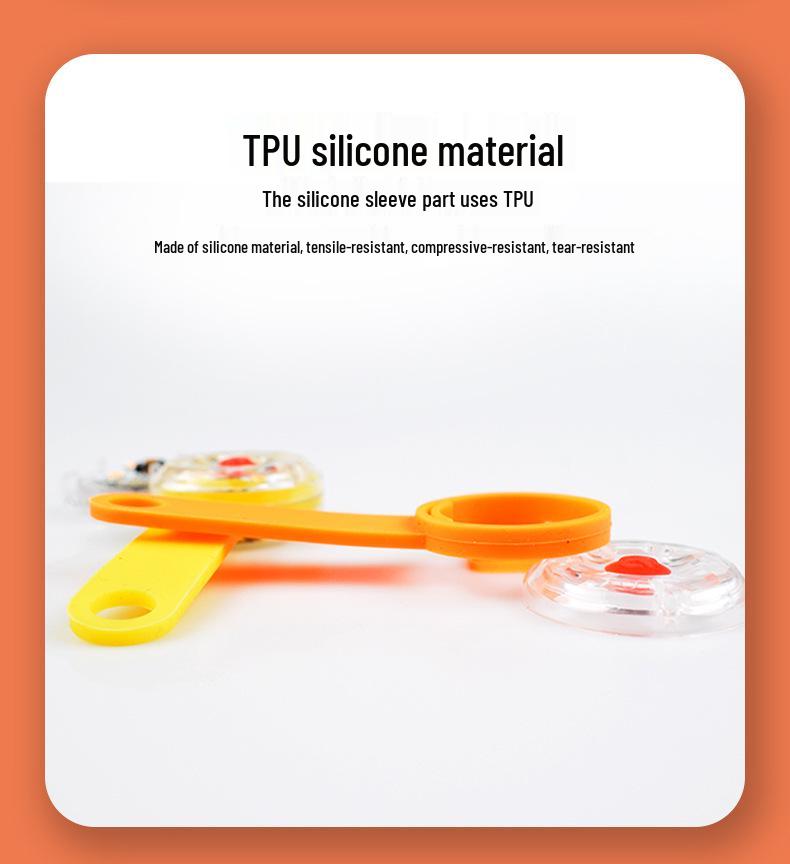 Luminous LED Silicone Dog Pendant: Anti-lost Fluorescent Flashing Charm Tag for Pets