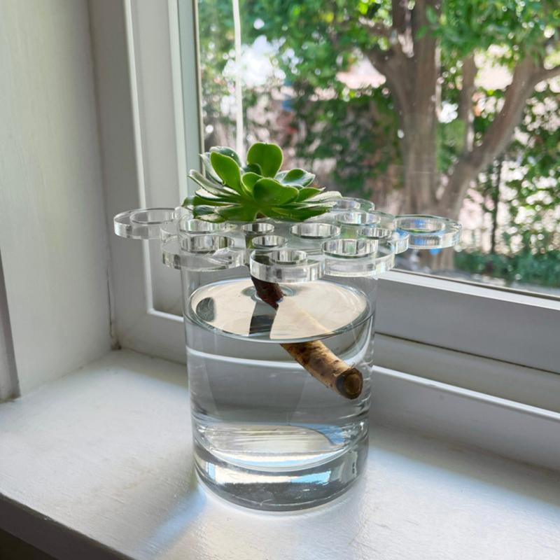 

Flower Arrangement Holder Acrylic Flower Rack Decoration Organizer Transparent Tool Vase Topper Flower Stand Event Decorations чистый