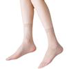 Toe Reinforced Stockings Women'S Summer Ultra-Thin Invisible Medium Tube Socks Anti-Hook Silk Meat-Colored Breathable Short Socks Not Stuffy Calf Sock