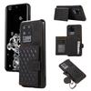 Phone Case for Samsung Galaxy S20 Ultra Card Holder TPU+PU Leather Kickstand Phone Cover