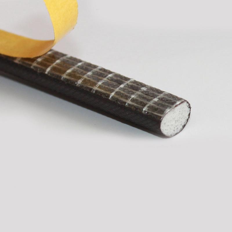 10 Meters D type Polyurethane foam self adhesive wooden door window tape sealing strip weatherstripping коричневый