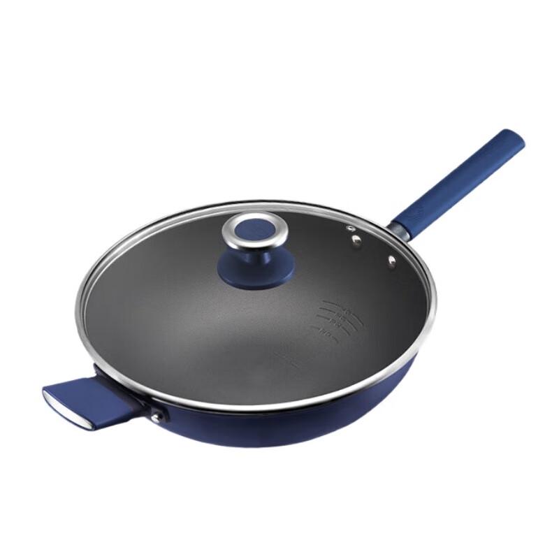 ASD CC32Z8Q Titanium Crystal Non-stick Stir-fry Wok 32cm