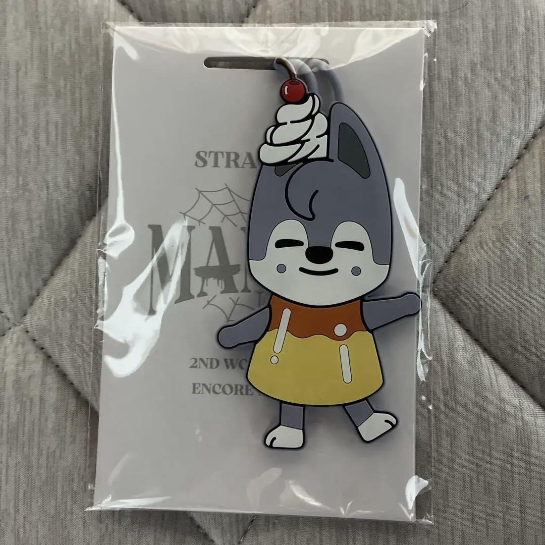 

[USED] Stray Kids Wolf Chan Luggage Tag Bang Chan