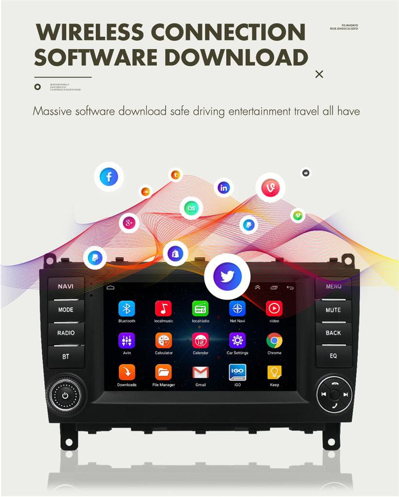 Portable Carplay Screen For Mercedes-benz Clk-class W209