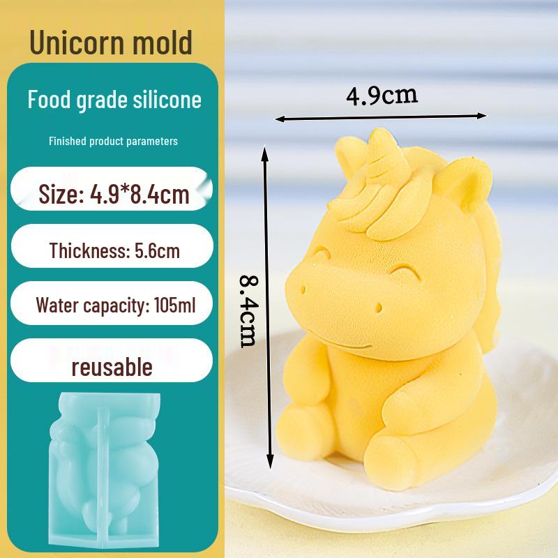 Yuanbao Horse Mousse Silicone Mold - Chocolate, Ice Cube, Dessert, Cake Decoration, Year of the Horse Baking Mold