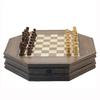 Octagonal Wooden Chess Set Luxury Professional Board Games For Children Handmade Magnetic Chess Pieces Family Decoration Gifts