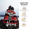 Work Hard At Fitness Customize Your Name Blanket Warm Comfortable Soft Blanket For Chair Office Sofa Bed Sofa Office Camping Suitable For Gifting