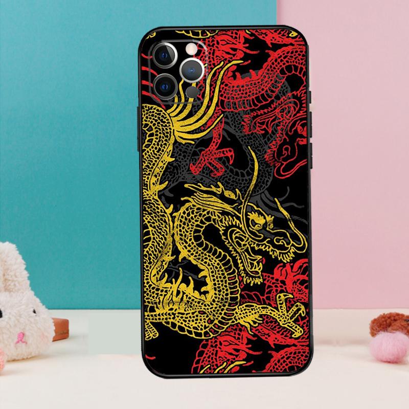 DRAGON TATTOO JAPANESE Phone Case For iPhone 17 Air 16 15 14 13 12 11 Pro Max 12 13 mini 15 16 Plus 16e Cover Coque