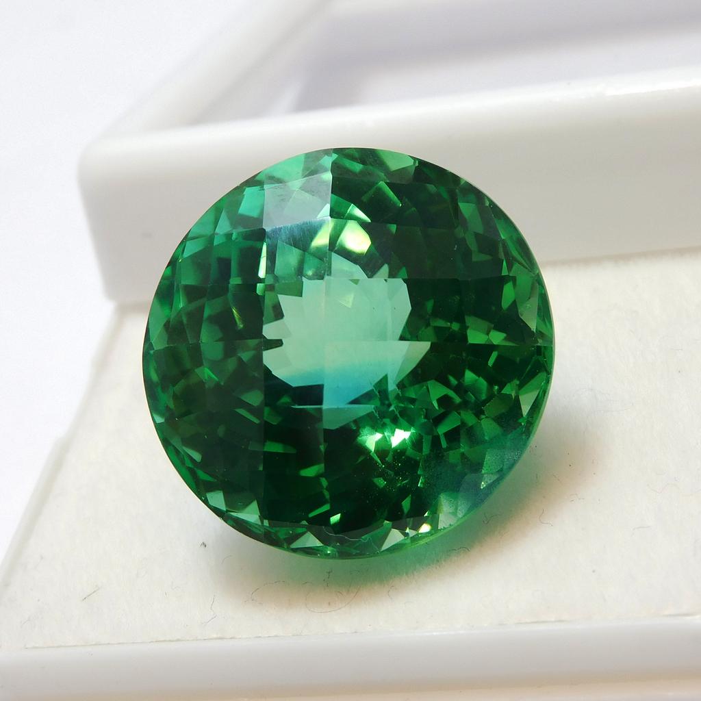 Natural Bluish Green Sapphire Loose Gemstone 44.30 Ct Montana Round Cut September Birthstone Gift